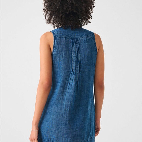 Faherty Isha Dress - Indigo - Picture 4 of 8